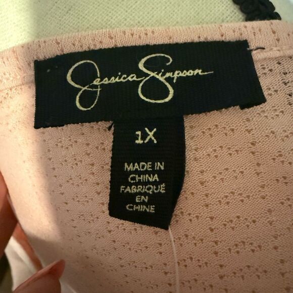 Jessica Simpson Blush Pink Buttoned Blouse - Picture 5 of 5